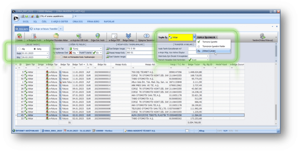 Satış Faturalarını Otomatik Muhasebeleştirme